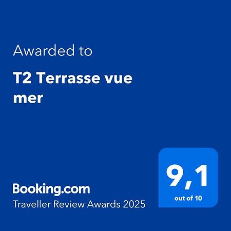 T2 Terrasse Vue Mer Six-Fours-les-Plages Dış mekan fotoğraf